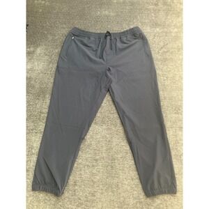 Fresh Clean Threads Performance Jogger Pants Mens XL Blue Mid Rise Elastic Waist